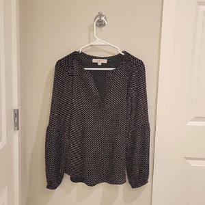LOFT polka dot blouse